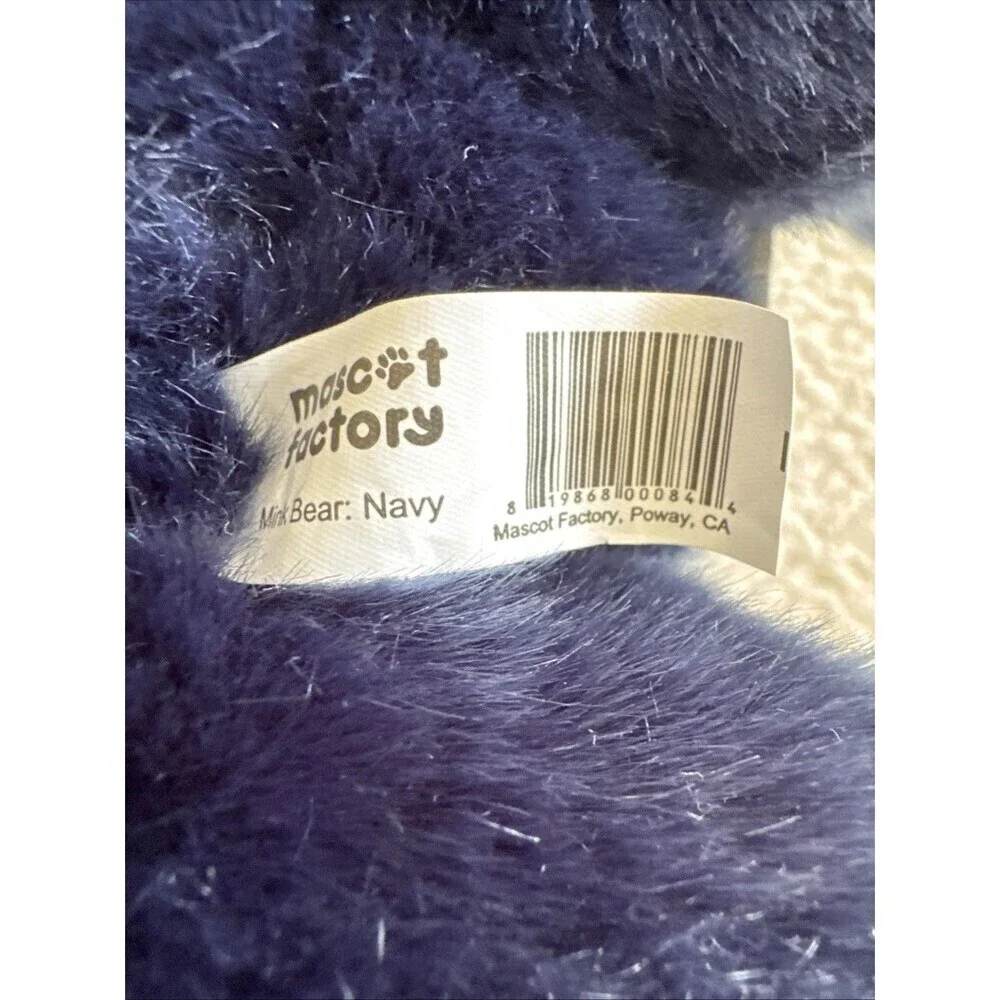 Mascot Factory Notre Dame Plush Bear 10” Blue Hoodie Stuffed Animal Collectible
